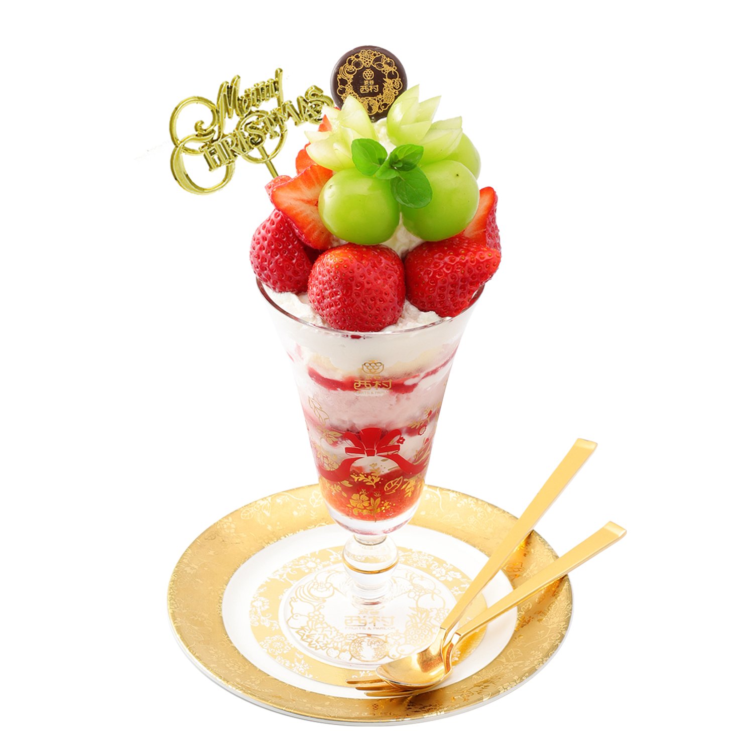 特選 シャインマスカット＆あまおう苺パフェ