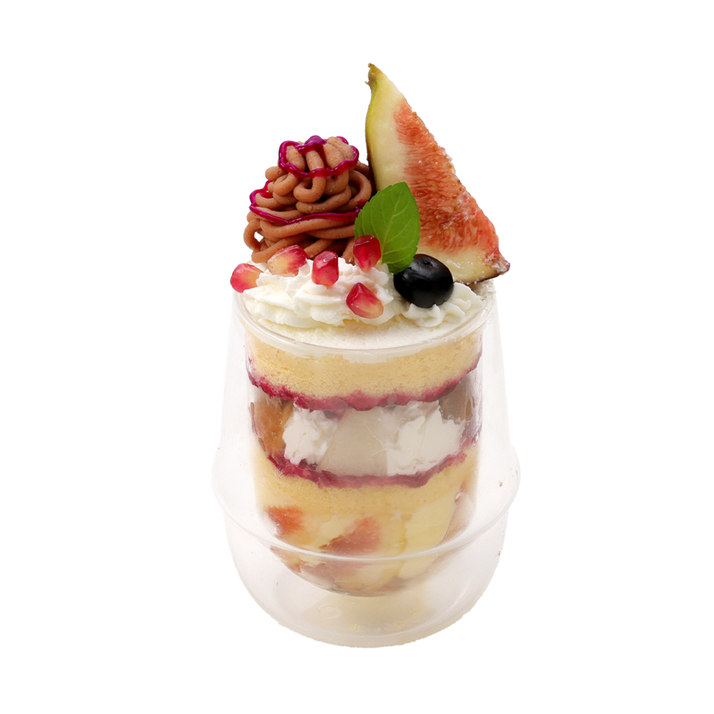 無花果とモンブランのショートケーキ